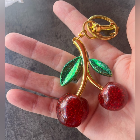 Cherries key chain/purse charm - Picture 1 of 5